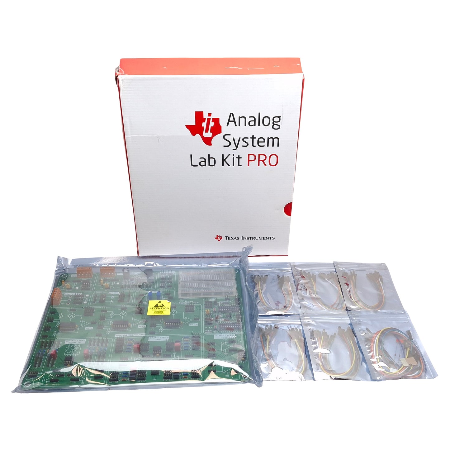 New TI MIKROE-957 Analog System Lab Kit Pro w/ User Manual & Graph Paper Book