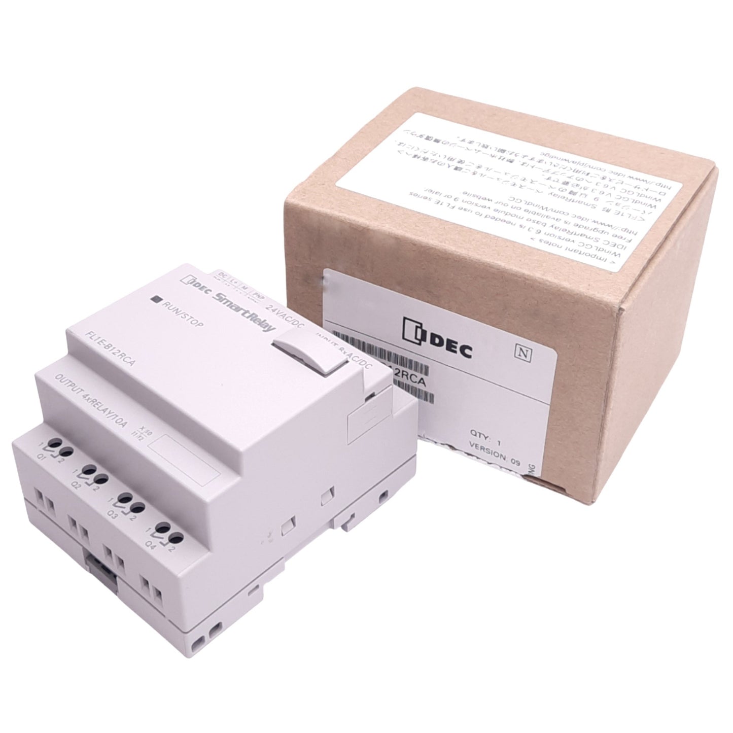 New IDEC FL1E-B12RCA SmartRelay PLC CPU Base Module, 8-Input, 4NO Out, 24VAC/DC