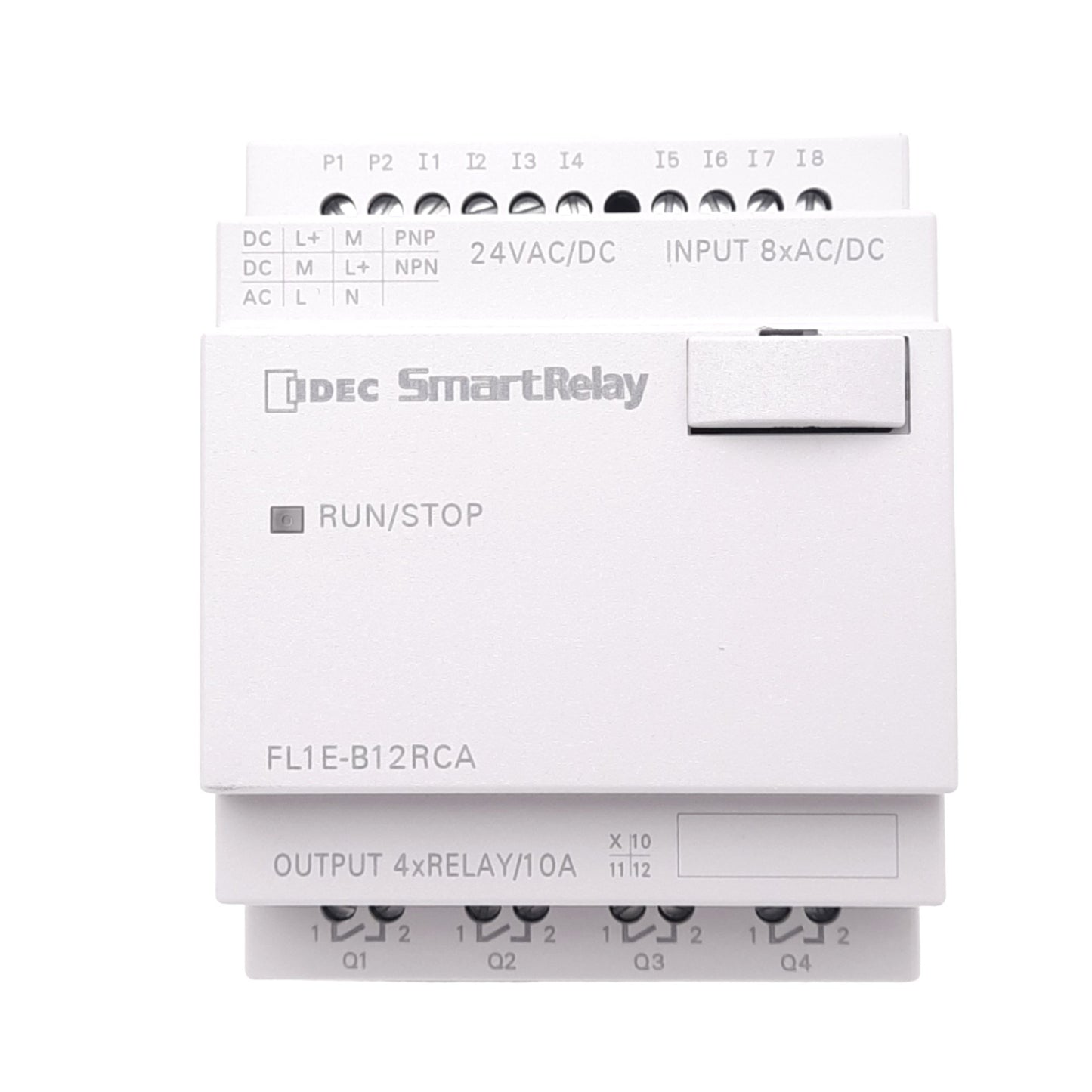 New IDEC FL1E-B12RCA SmartRelay PLC CPU Base Module, 8-Input, 4NO Out, 24VAC/DC
