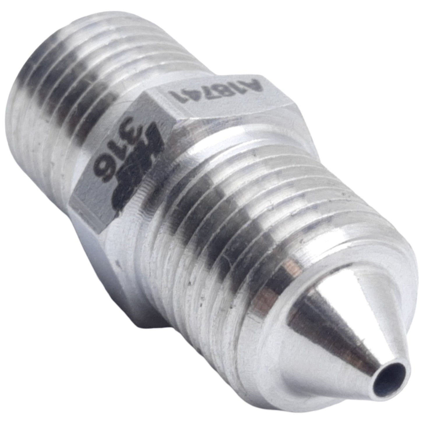 Used HiP 60-21HM4HM4 Adapter Male High to Male Medium Pressure 1/4" H.P x 1/4" H.P