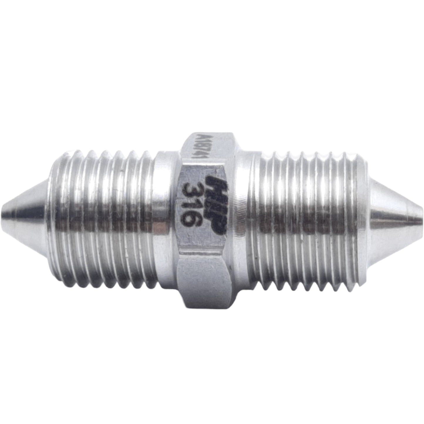 Used HiP 60-21HM4HM4 Adapter Male High to Male Medium Pressure 1/4" H.P x 1/4" H.P