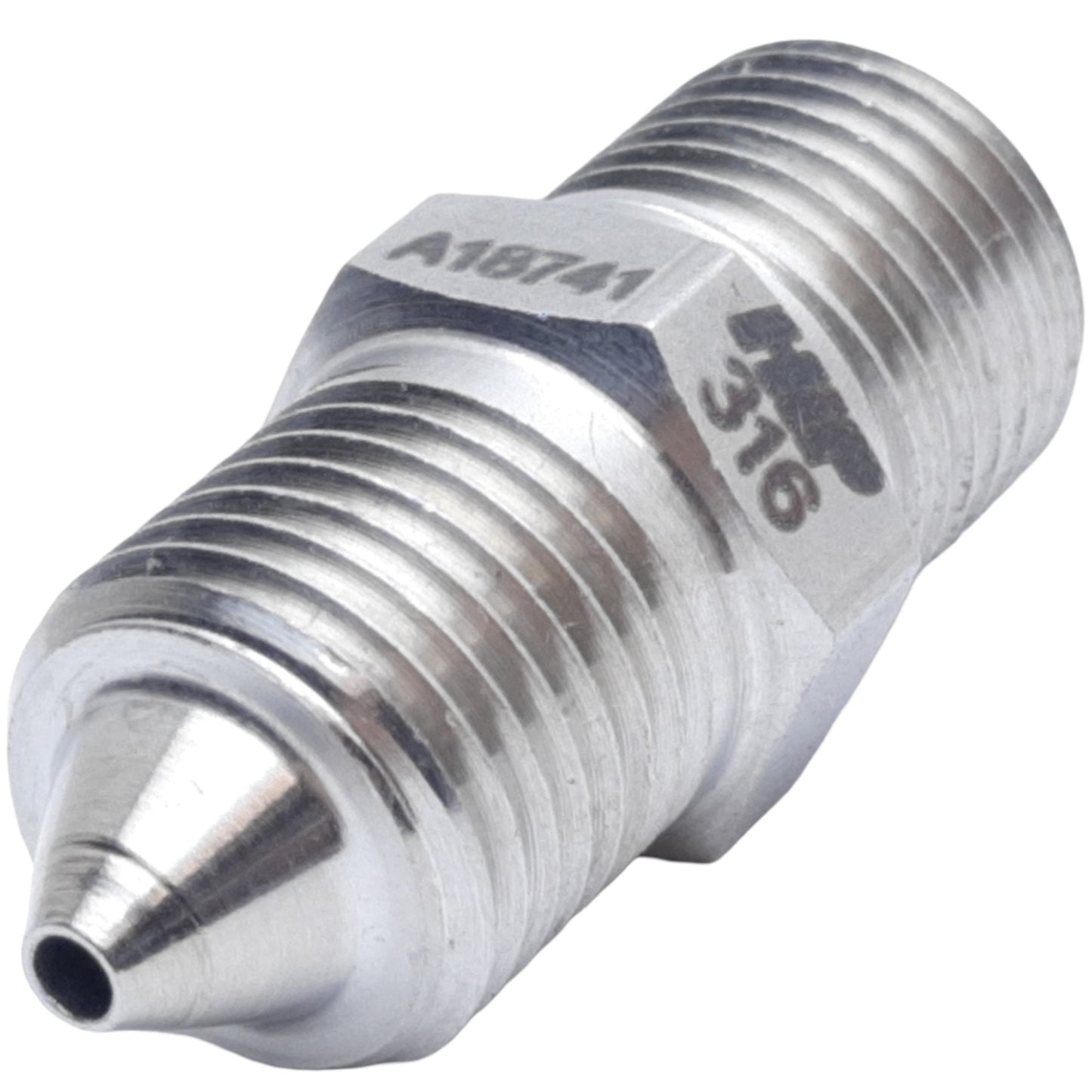 Used HiP 60-21HM4HM4 Adapter Male High to Male Medium Pressure 1/4" H.P x 1/4" H.P