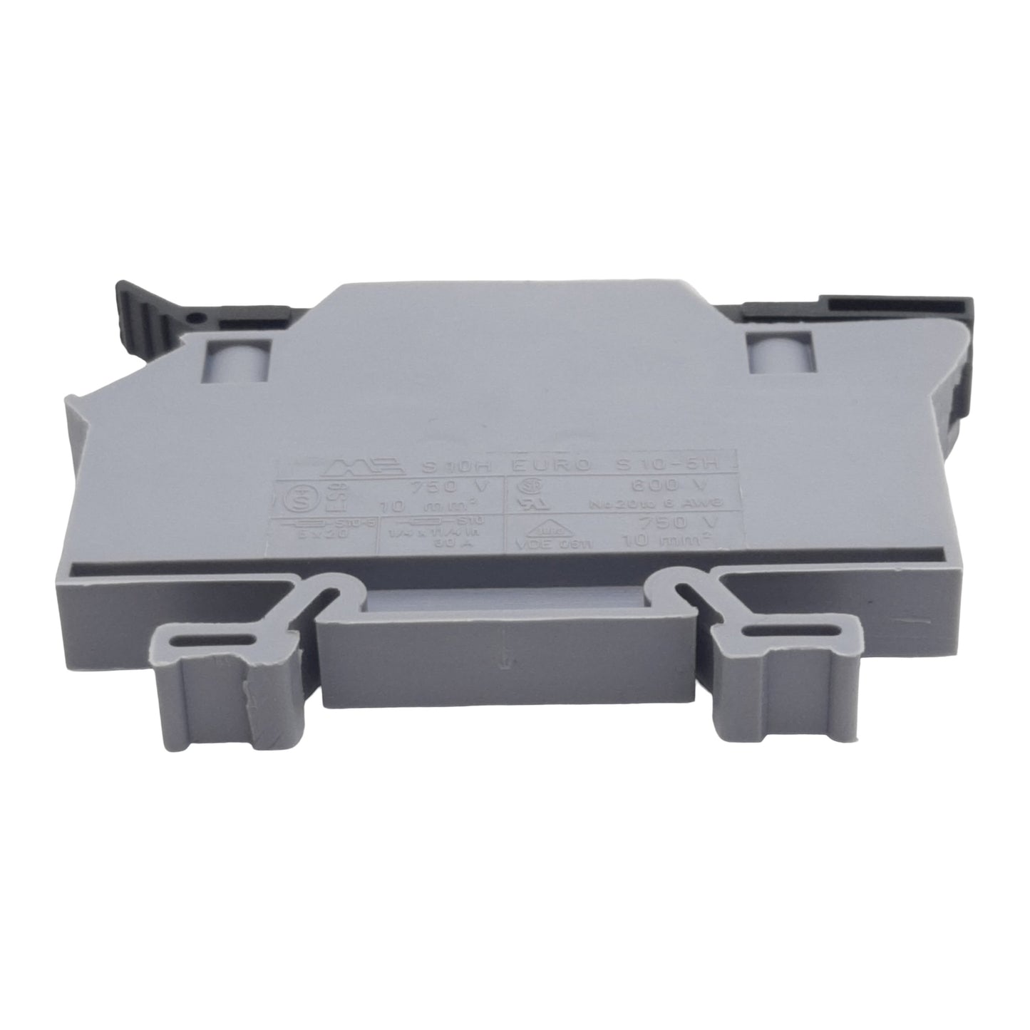 Used Lot of 5 Morsettitalia S10H EURO S10-5H Fuse Holder Terminal Block, 30A 750/600V