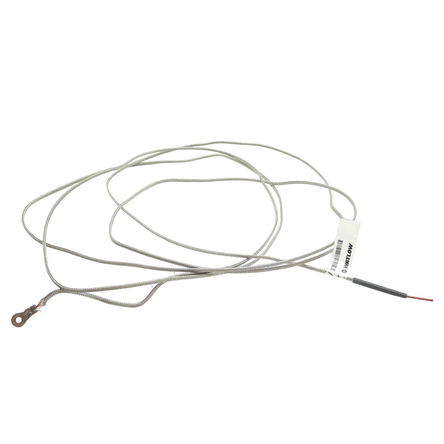 Used Watlow 70XJBGA120A Ring Thermocouple, Type J, 120in, Flying Leads, Stud Size #6