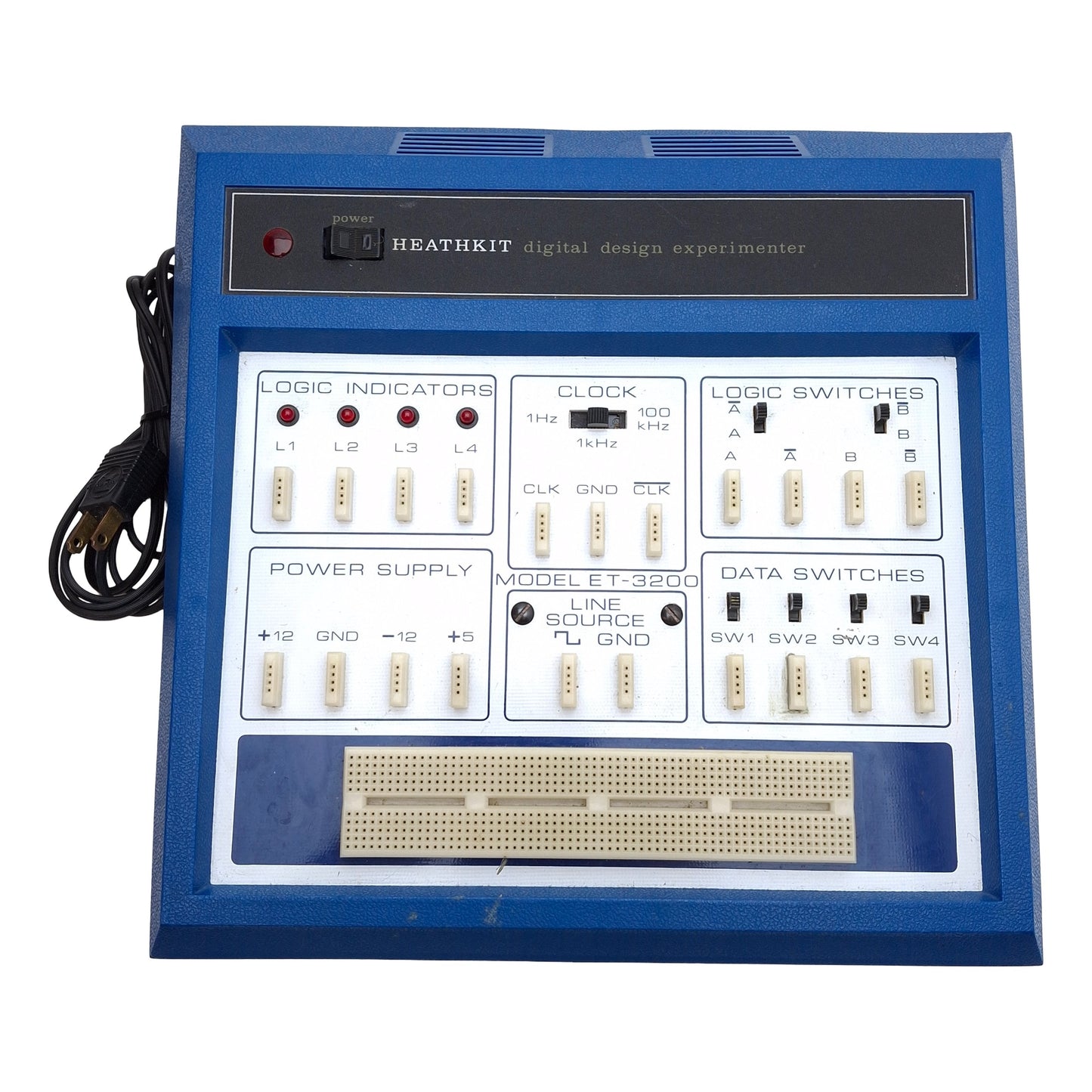 Used Heathkit ET-3200 Digital Design Experimenter Laboratory Breadboard, 120/240VAC