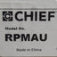 New Chief RPMAU Universal Projector Mount ±20° Yaw, ±3° Roll,±20° Pitch, 50lbs Max