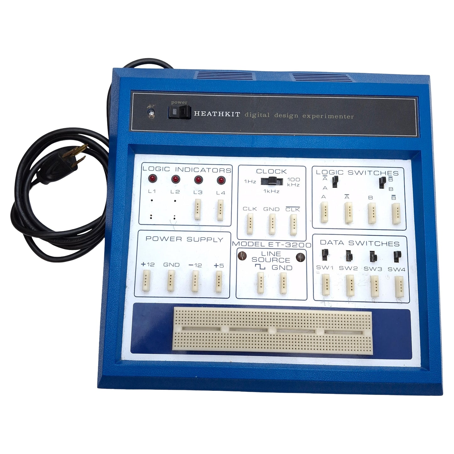 Used Heathkit ET-3200-A Digital Design Experimenter Laboratory Breadboard, 120/240VAC
