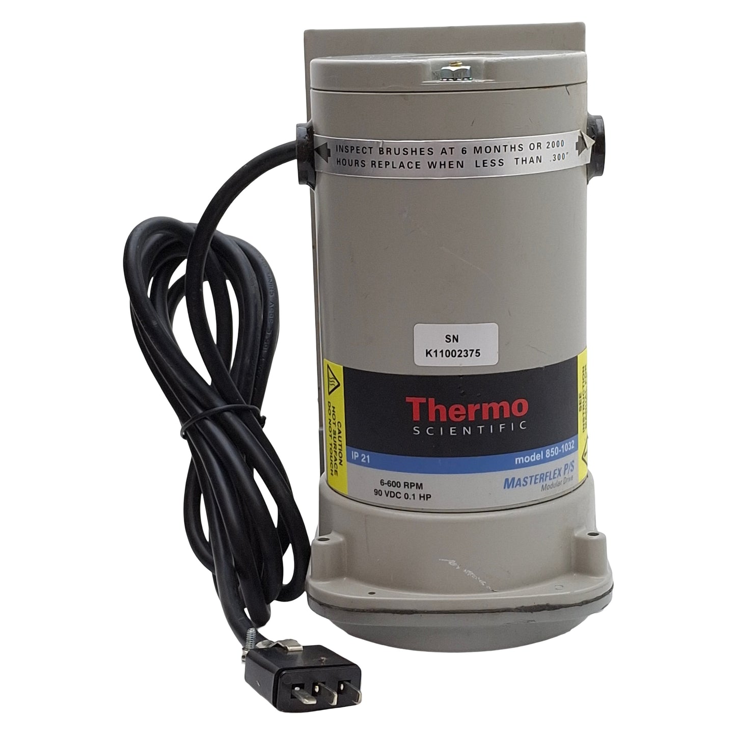 New – Open box Thermo Scientific 850-1032 Peristaltic Pump Motor, 1/10HP, 6-600RPM, 90VDC