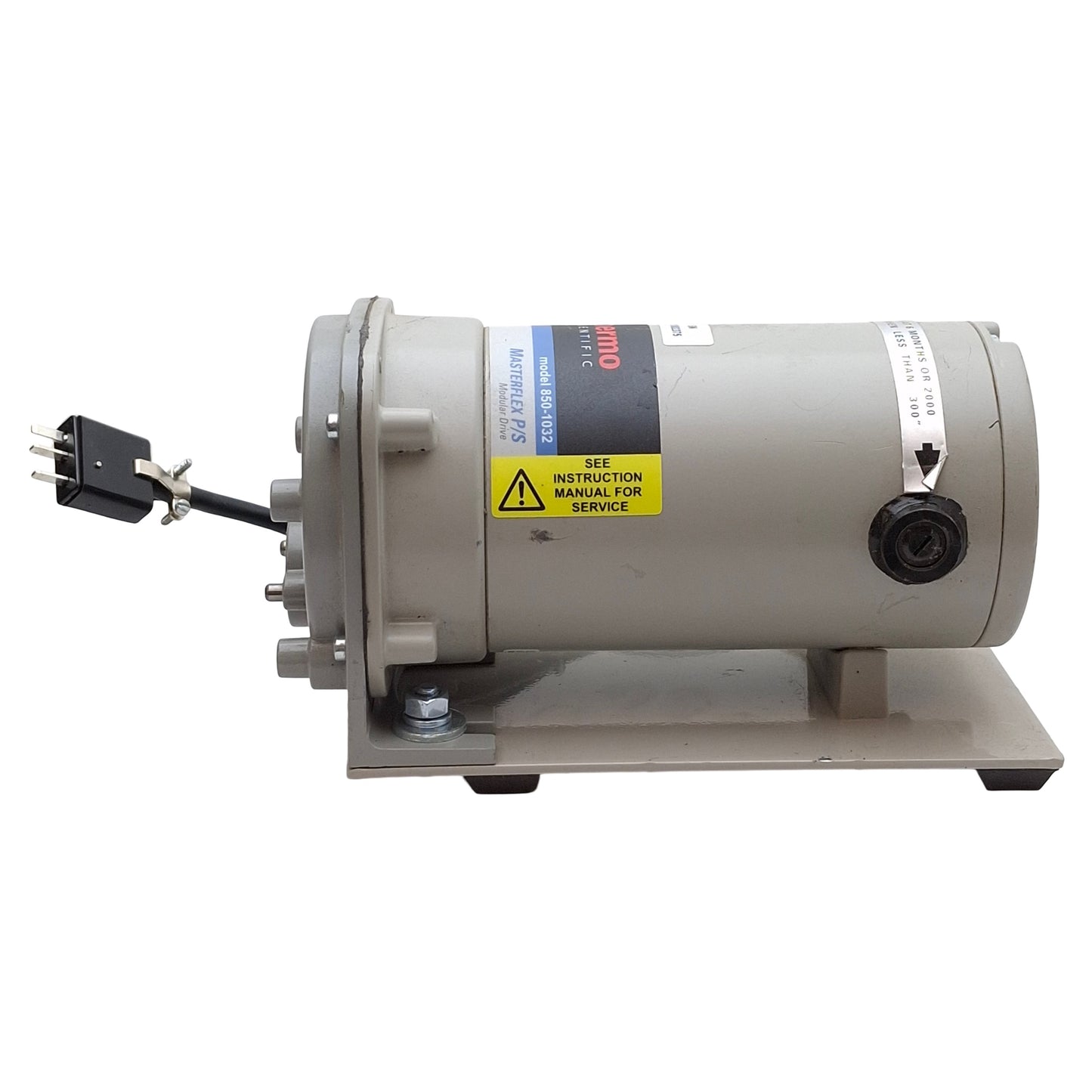 New – Open box Thermo Scientific 850-1032 Peristaltic Pump Motor, 1/10HP, 6-600RPM, 90VDC
