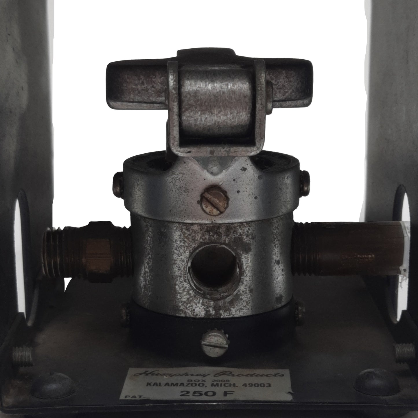 Used Humphrey 250F Foot Pedal Pneumatic Valve w/ Guard, 3-Way, 1/4in NPT, 0-125psi