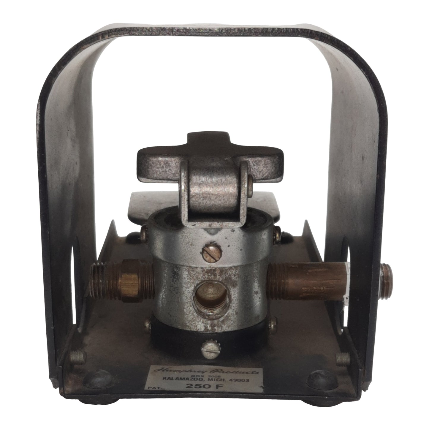 Used Humphrey 250F Foot Pedal Pneumatic Valve w/ Guard, 3-Way, 1/4in NPT, 0-125psi
