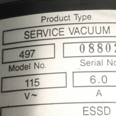 Used 3M 497 Portable Electronics Service Vacuum ESD Safe, 6A 115VAC, *w/ Tools*