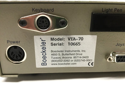 Used Boeckeler VIA-70 Video Image Marker Grid/Box/Text/Pointer/Line Graphic Generator