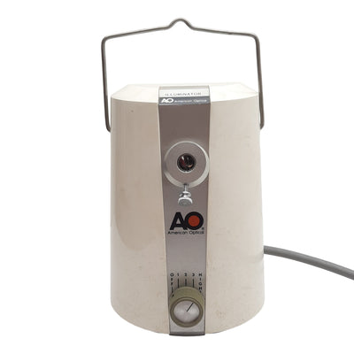 Used AmericanOptical II-80 Fiber Optic Illuminator 1.5A 120VAC, 1/2" Fiber Optic Port