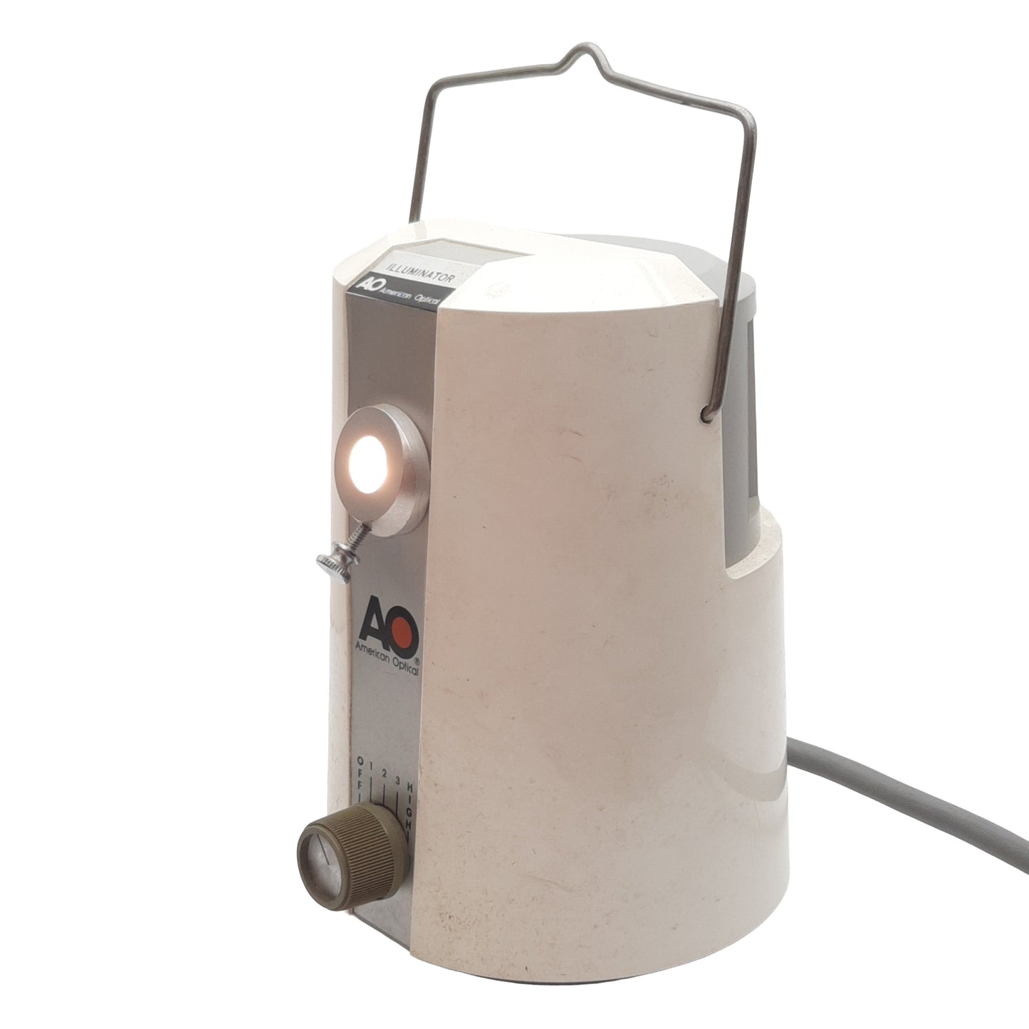Used AmericanOptical II-80 Fiber Optic Illuminator 1.5A 120VAC, 1/2" Fiber Optic Port