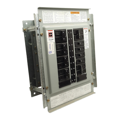 Used Cutler Hammer PRL-1A Panelboard w/ Breakers, 100A, 208/120Y VAC, 18 Terminals