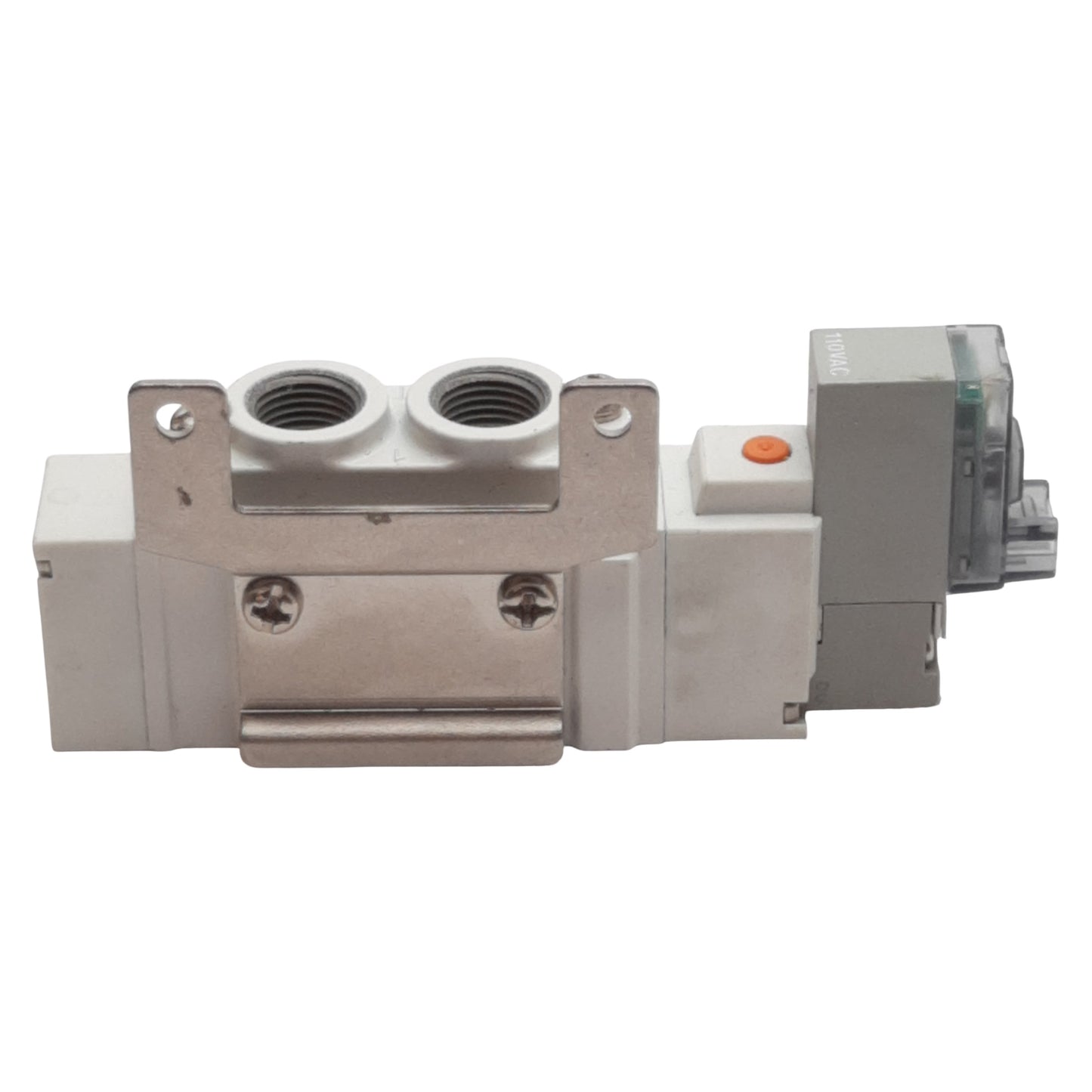 Used SMC SY5120-3LOZ-01T Solenoid Valve 5/2-Way, 1/8in NPTF, 0.15-0.7MPa, 110VAC Coil