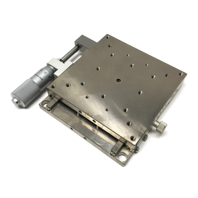 Used Misumi XSG100 Stainless Steel X-Axis Linear Ball Guide Micrometer Stage ±12.5mm