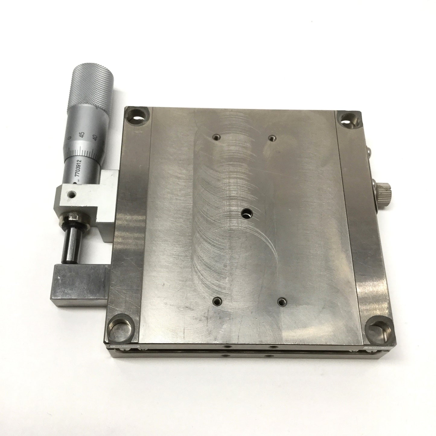 Used Misumi XSG100 Stainless Steel X-Axis Linear Ball Guide Micrometer Stage ±12.5mm