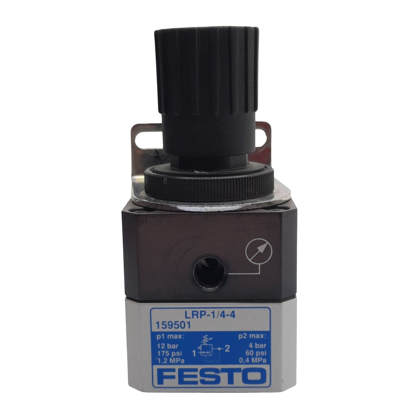 Used Festo LRP-1/4-4 Precision Pressure Regulator, 0.1MPa-1.2MPa, 2000l/min, G1/4in