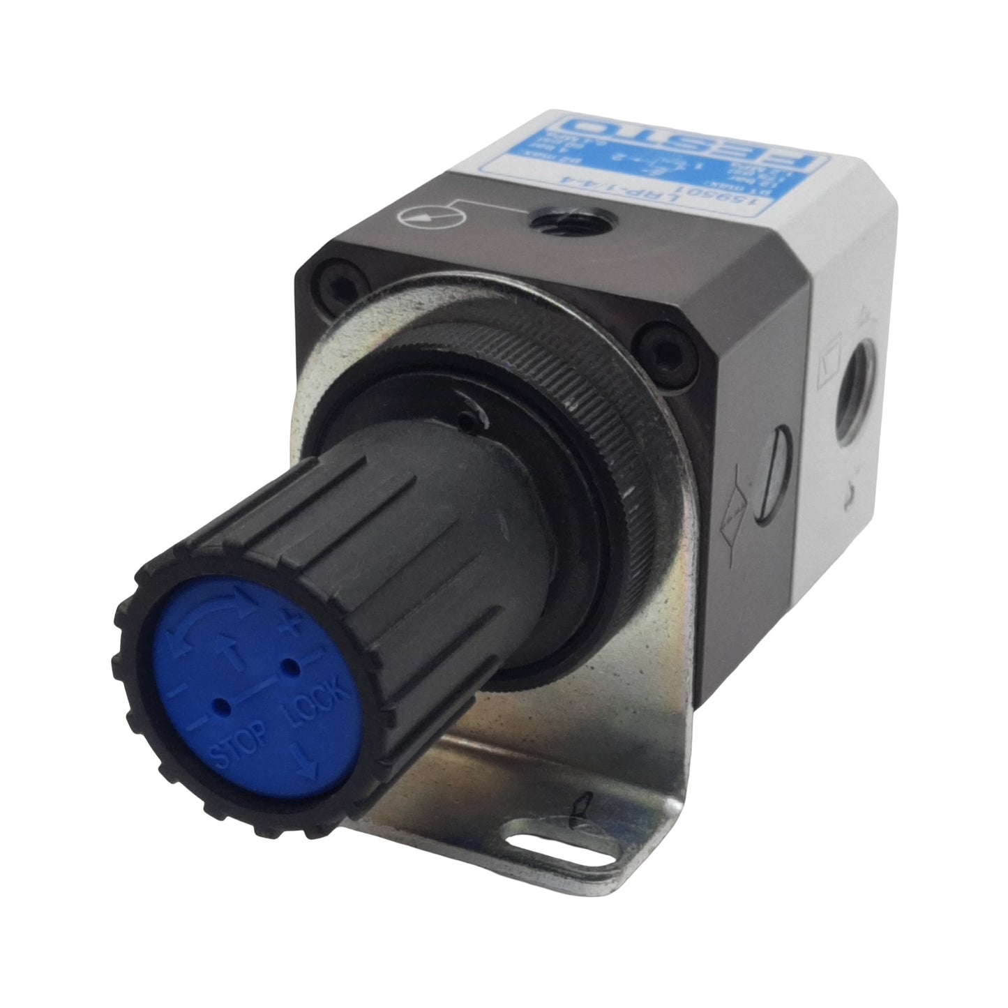 Used Festo LRP-1/4-4 Precision Pressure Regulator, 0.1MPa-1.2MPa, 2000l/min, G1/4in