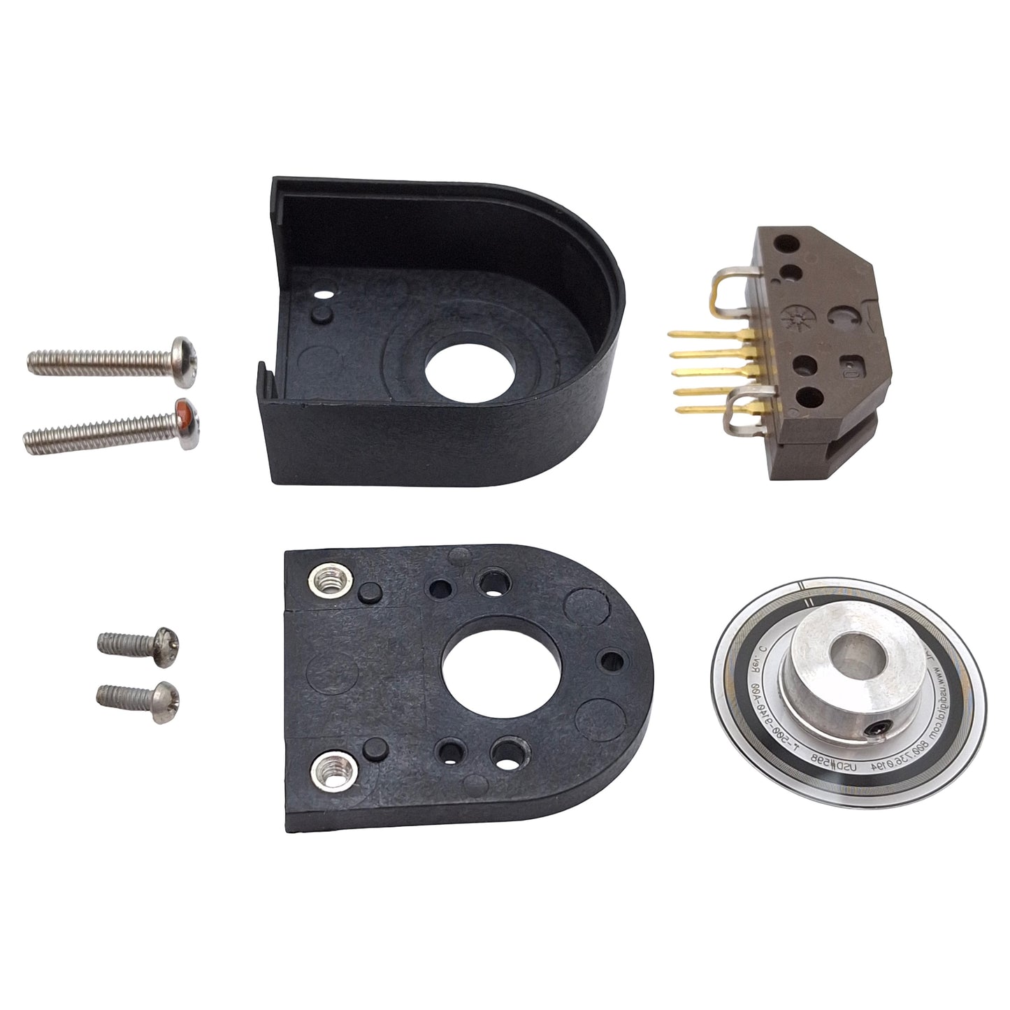 Used US Digital E2-500-197-IH Optical Encoder Kit, 500CPR, ø5mm Bore, 5-Pin, 5VDC