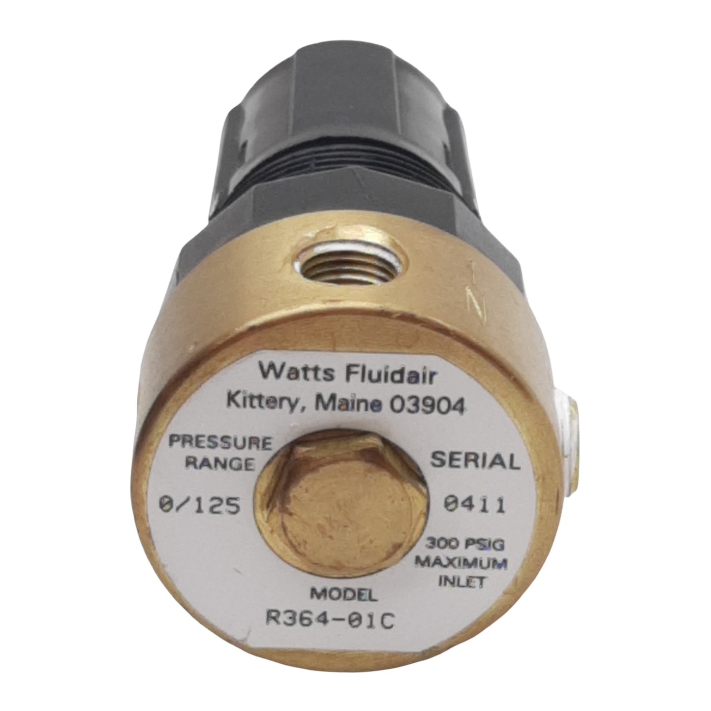 Used Watts Fluidair R364-01C Pressure Regulator, 0-125psig, 10scfm, 1/8in NPT