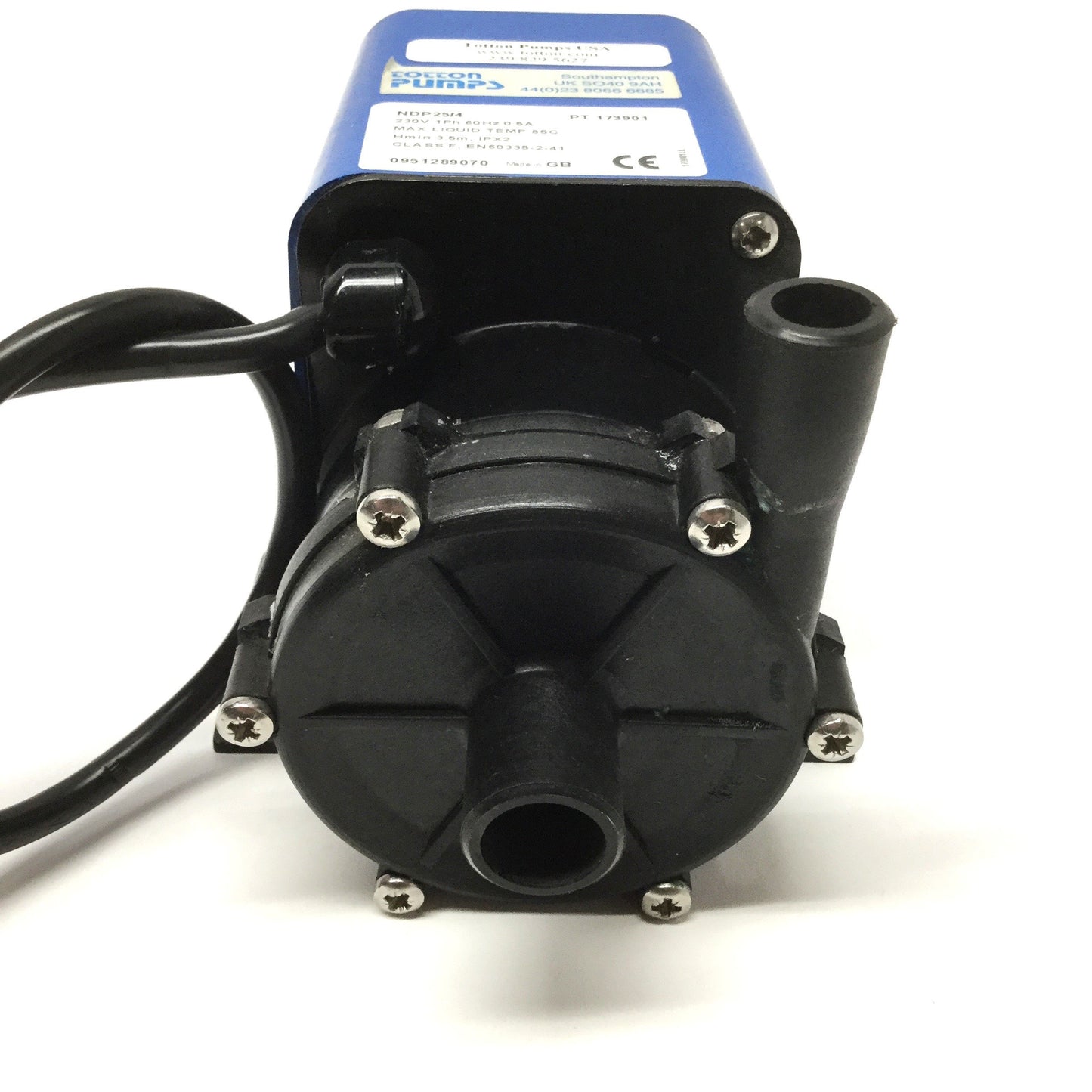 Used Totton NDP 25/4 Magnetically Coupled Centrifugal Pump 25LPM, 230VAC 60Hz 1PH