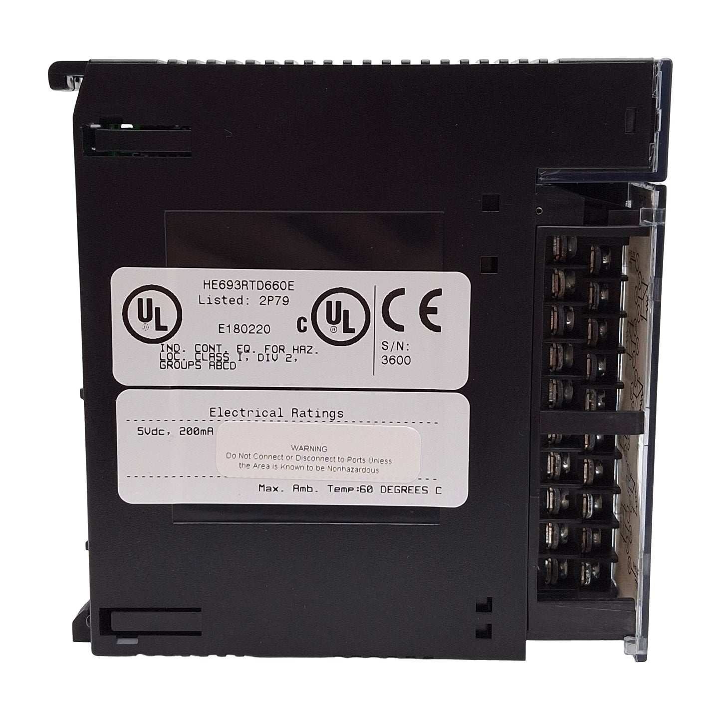 New Horner HE693RTD660E Isolated RTD Input Module 6-Channel 0.05°C/F Resolution 5VDC