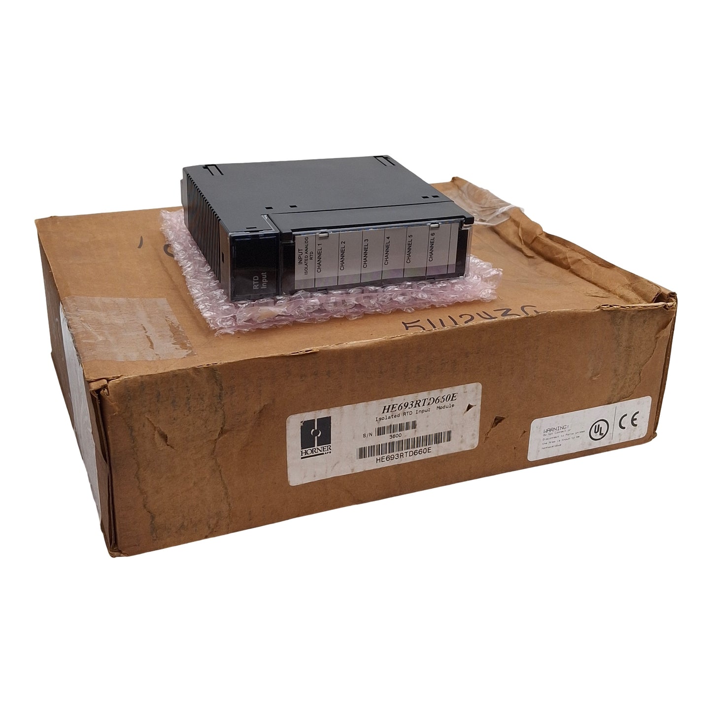 New Horner HE693RTD660E Isolated RTD Input Module 6-Channel 0.05°C/F Resolution 5VDC
