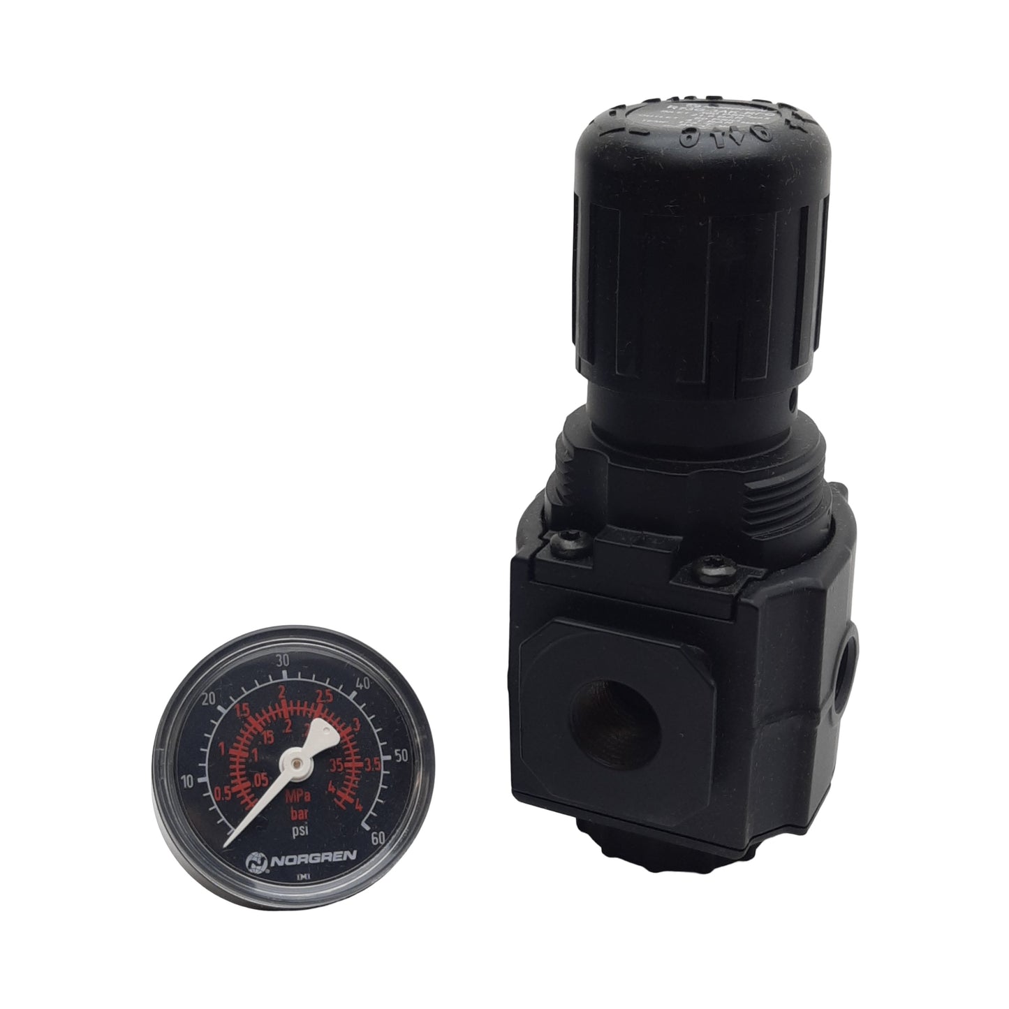 New Norgren R73G-3AK-RFG Pressure Regulator, 20bar In, 10bar Out, 127scfm, 3/8in PTF