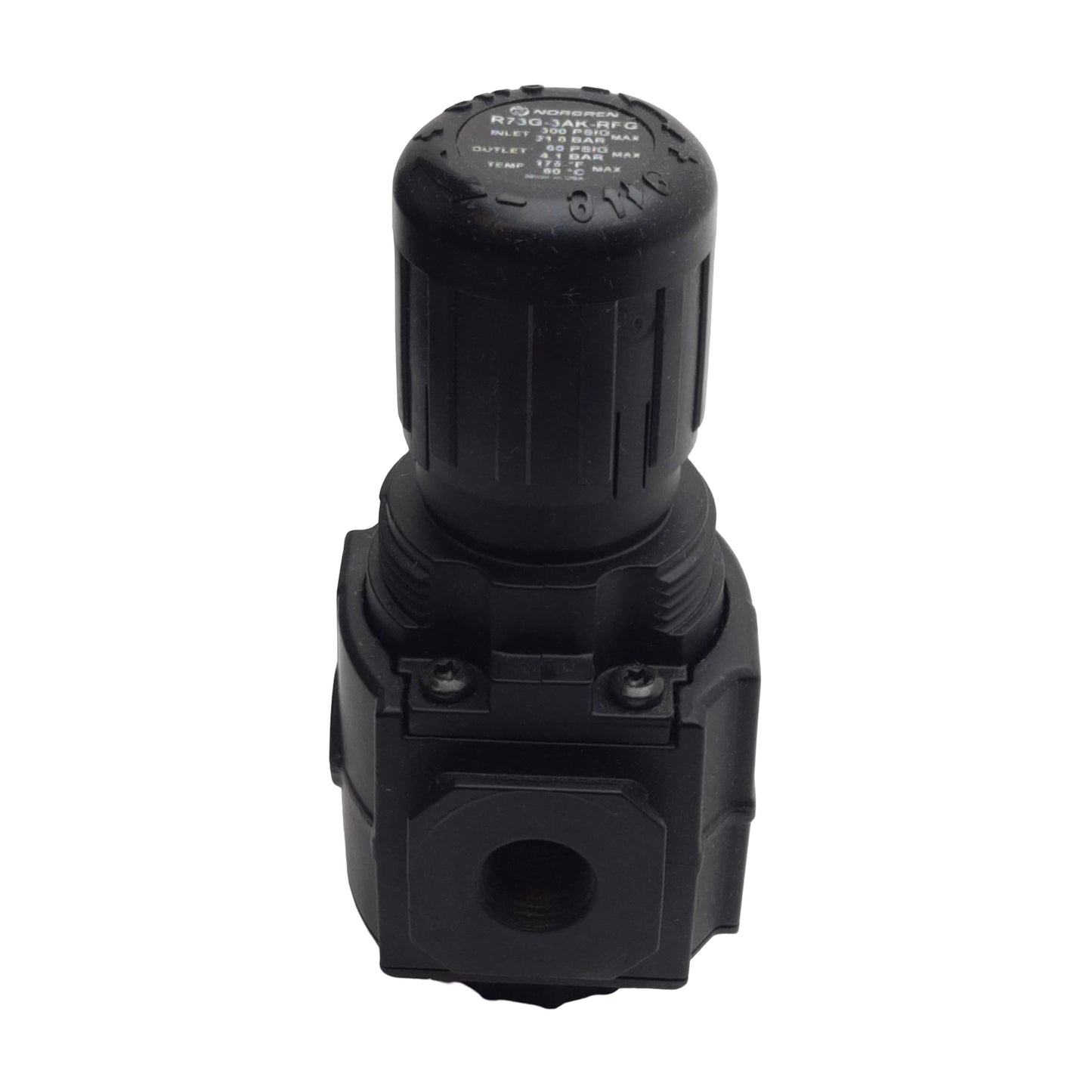 New Norgren R73G-3AK-RFG Pressure Regulator, 20bar In, 10bar Out, 127scfm, 3/8in PTF