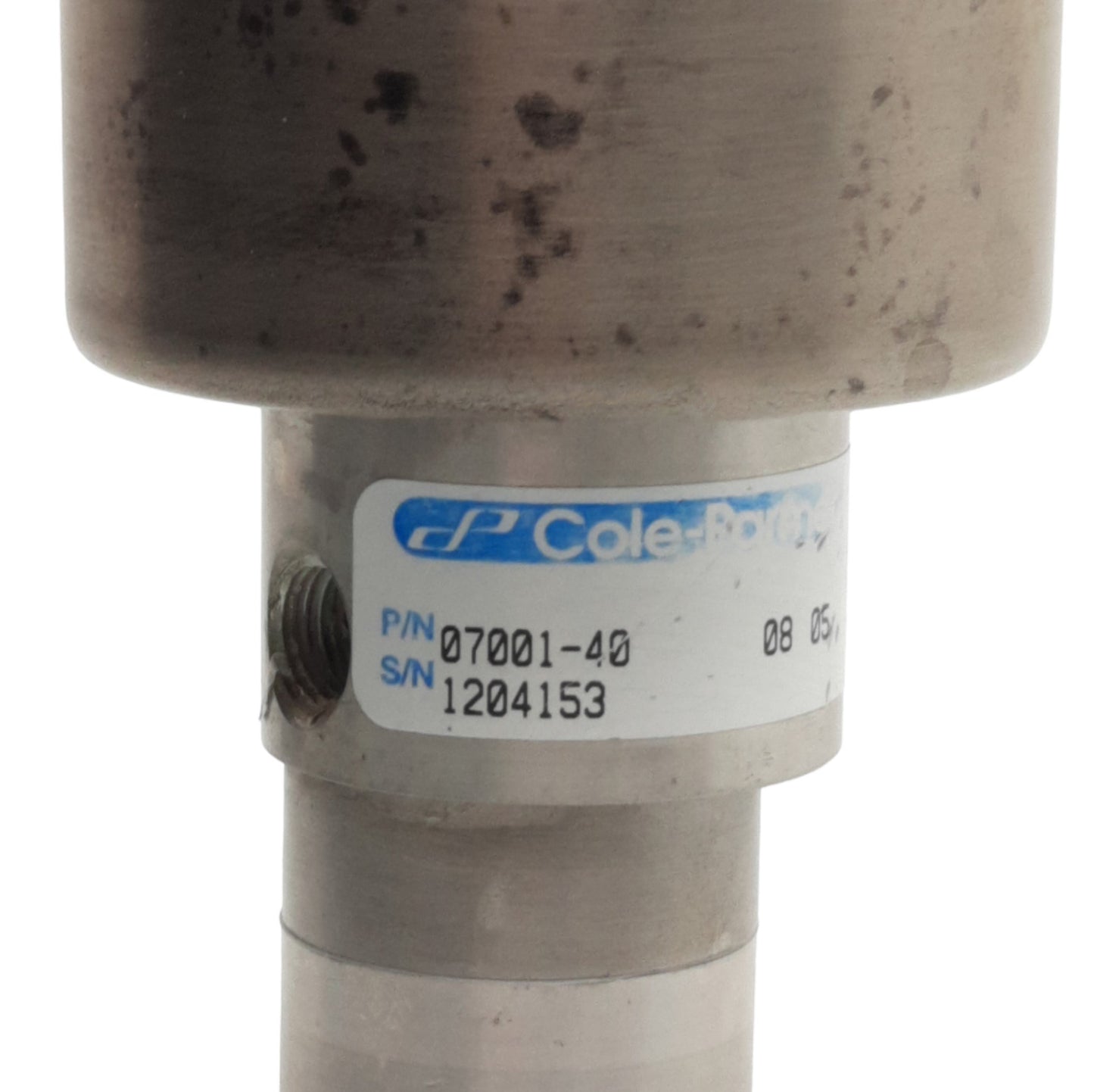 Used Cole-Parmer 07001-40 Gear Pump Head 1/8in NPT Port Size, 10,000RPM, 0.91mL/rev