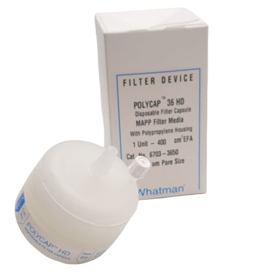 New Whatman 6703-3650 Polycap HD PP Capsule Filter Polypropylene, 5.0µm Pore Size
