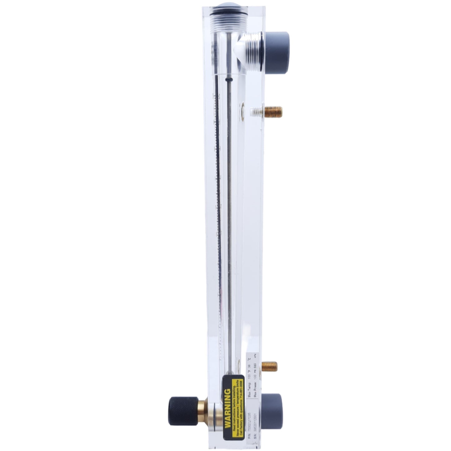 New – Open box King Instrument 75302117C-05 Block #7C Flow Meter 2 to 20 SCFM Air Scale 250mm