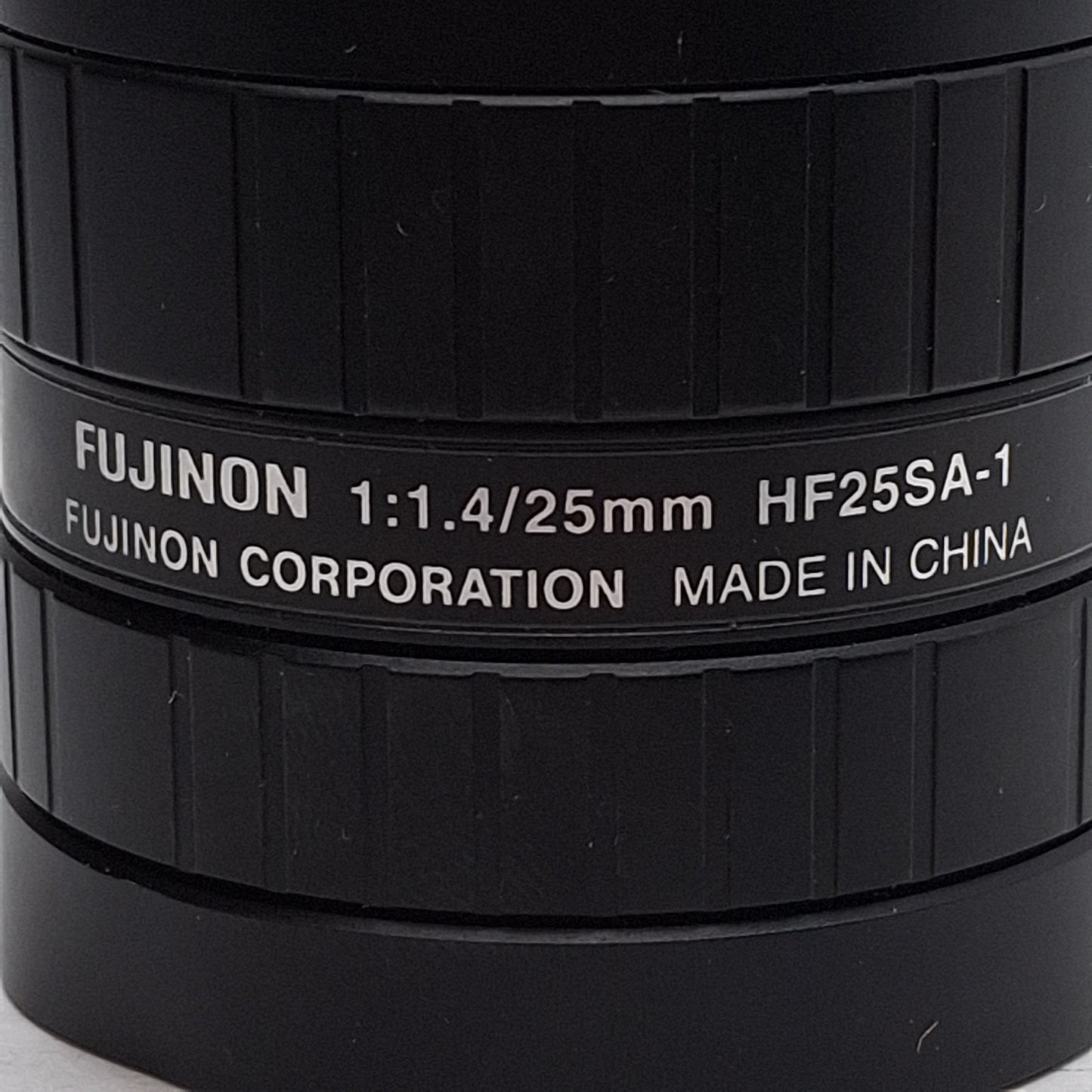 Used Fujinon HF25SA-1 Machine Vision Lens 2/3", 25mm FL, f/1.4-22, C-Mount, *Dented*