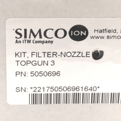 New – Open box Simco 5050696 TopGun 3 Filter Nozzle Replacement, 100psig Max, 125°F Max, 1-Pcs