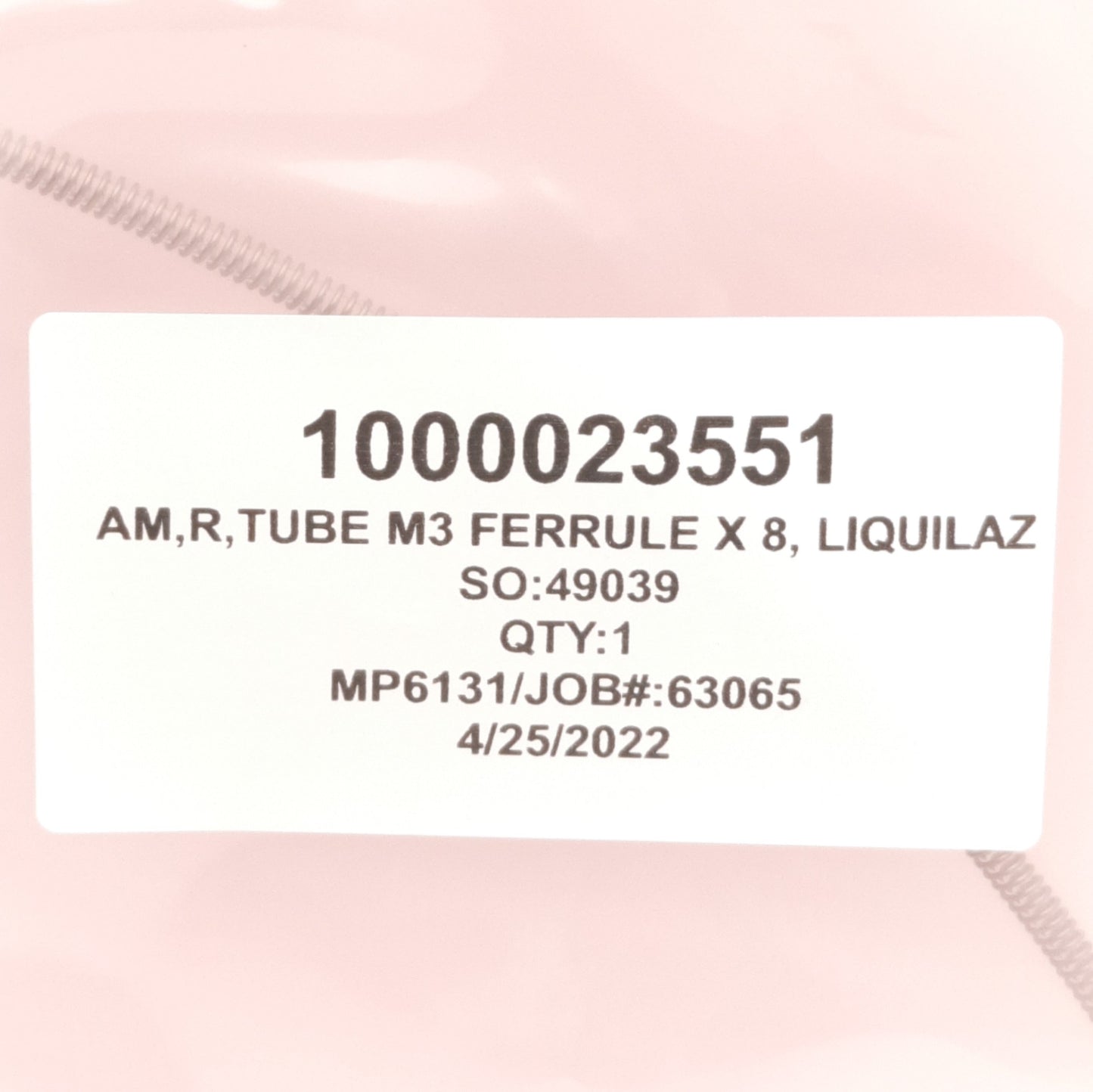 New Particle Measuring Systems AM,R Tube M3 Ferrule x 8 LiQuilaz Capillary Tube