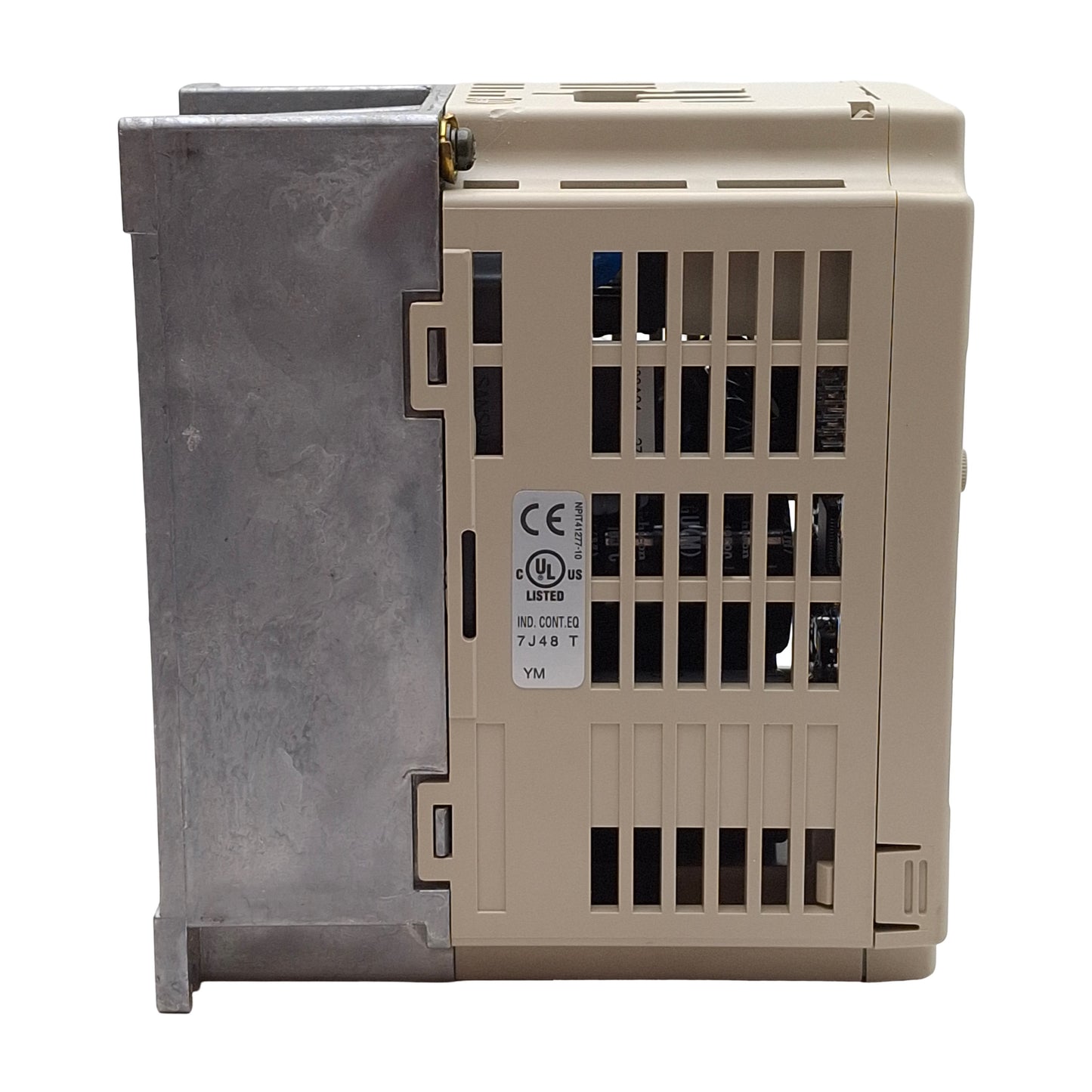 Used Omron CIMR-J7AZB0P4 Varispeed J7 Drive 0.55kW, 1Ø 240VAC In, 3Ø 240VAC Out 400Hz
