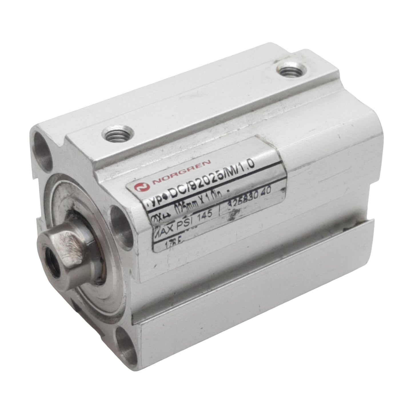 Used Norgren DC/92025/M/1.0 Compact Cylinder, ø25mm Bore, 1in Stroke, M5, 145psi Max