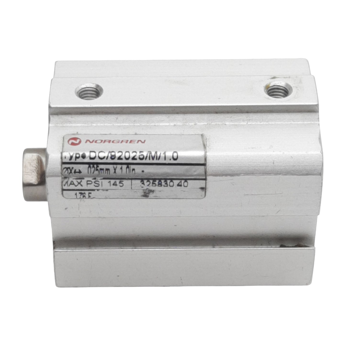 Used Norgren DC/92025/M/1.0 Compact Cylinder, ø25mm Bore, 1in Stroke, M5, 145psi Max