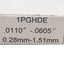 New Meyer 1PGHDE Plug Gage Handles Universal Type 0.28mm to 1.51mm, No Bushing