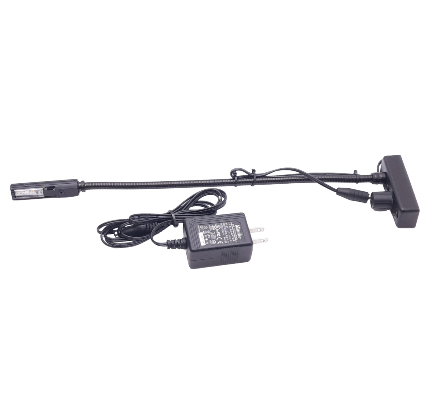 Used Littlite L-12-LED Dual-Color Task Lamp, Red/White LED, w/ 12VDC Power Supply