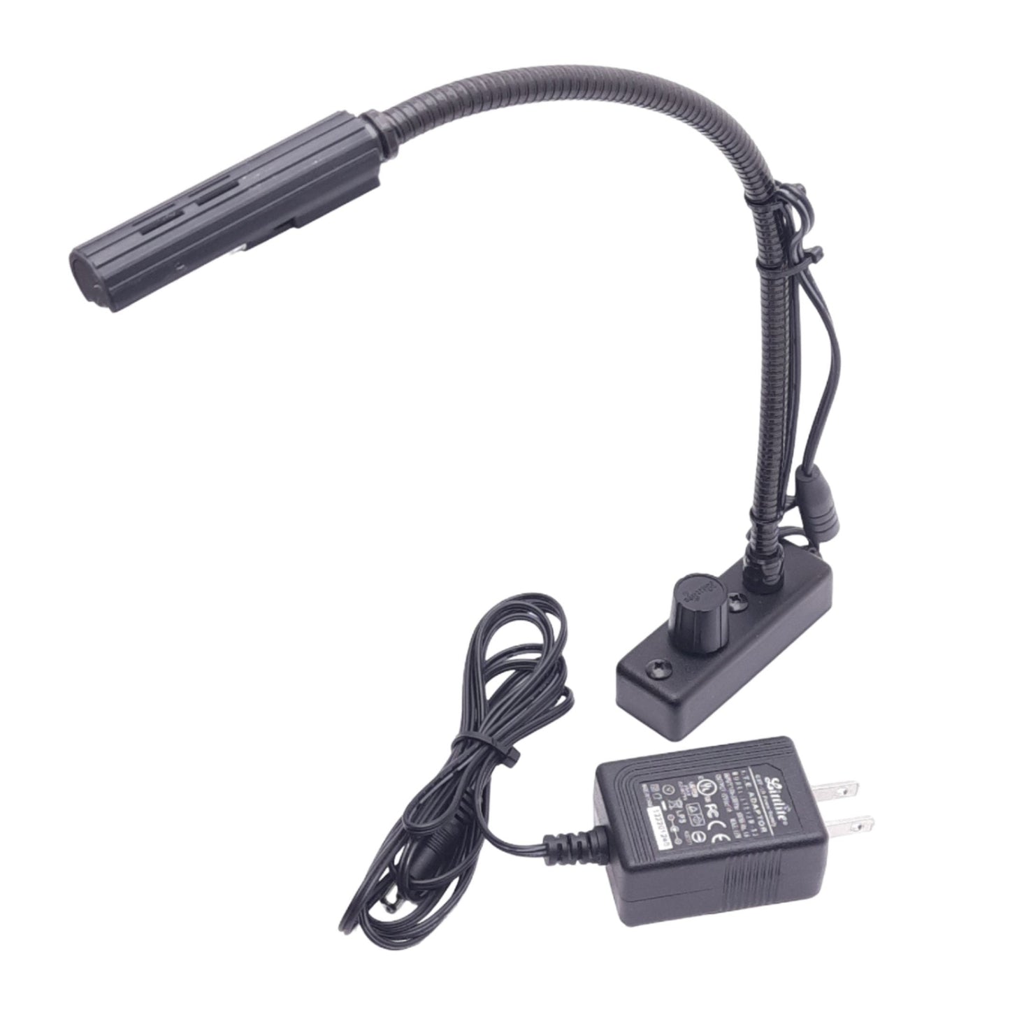 Used Littlite L-12-LED Dual-Color Task Lamp, Red/White LED, w/ 12VDC Power Supply