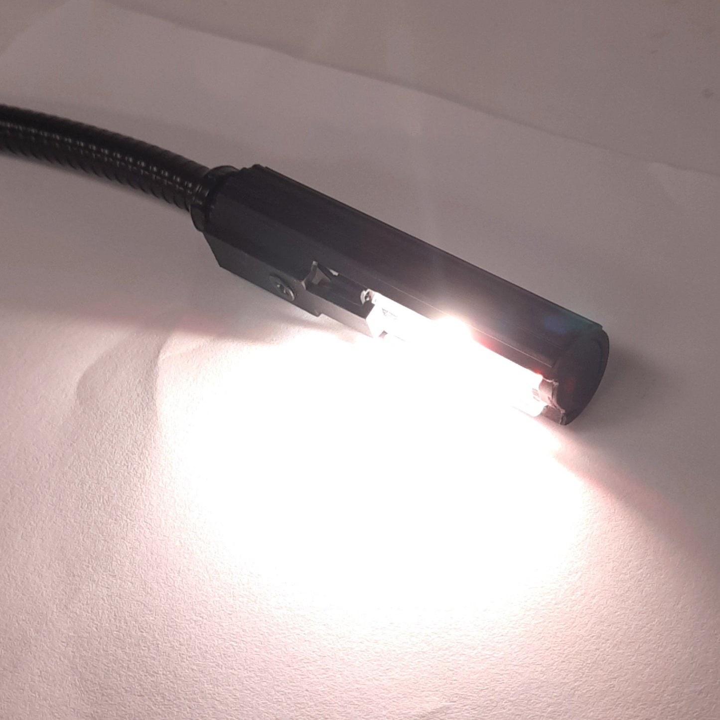 Used Littlite L-12-LED Dual-Color Task Lamp, Red/White LED, w/ 12VDC Power Supply