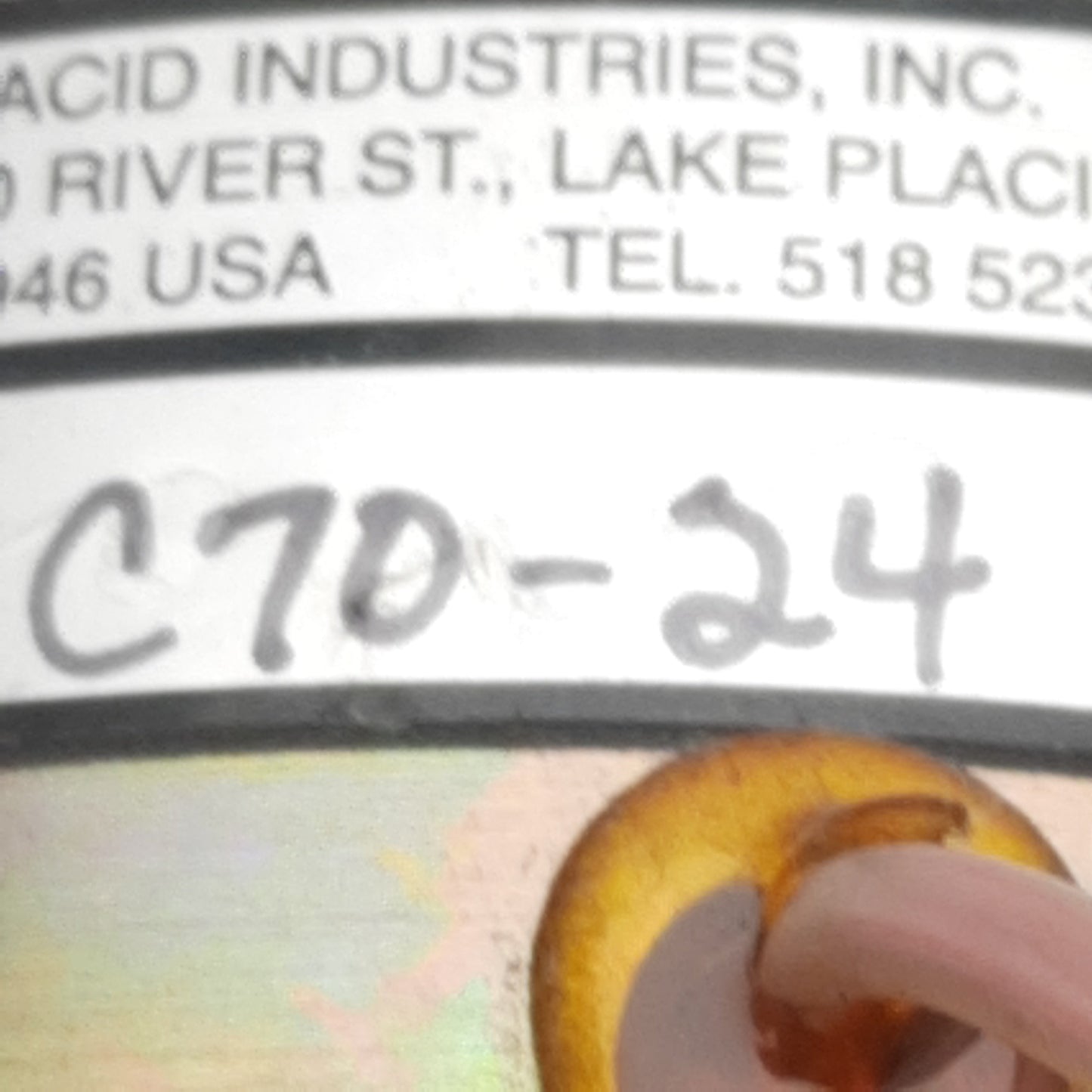 Used Placid C70-24 Magnetic Particle Clutch, 24VDC, ø3/4in Shaft, 2-70lb-in, 1000rpm