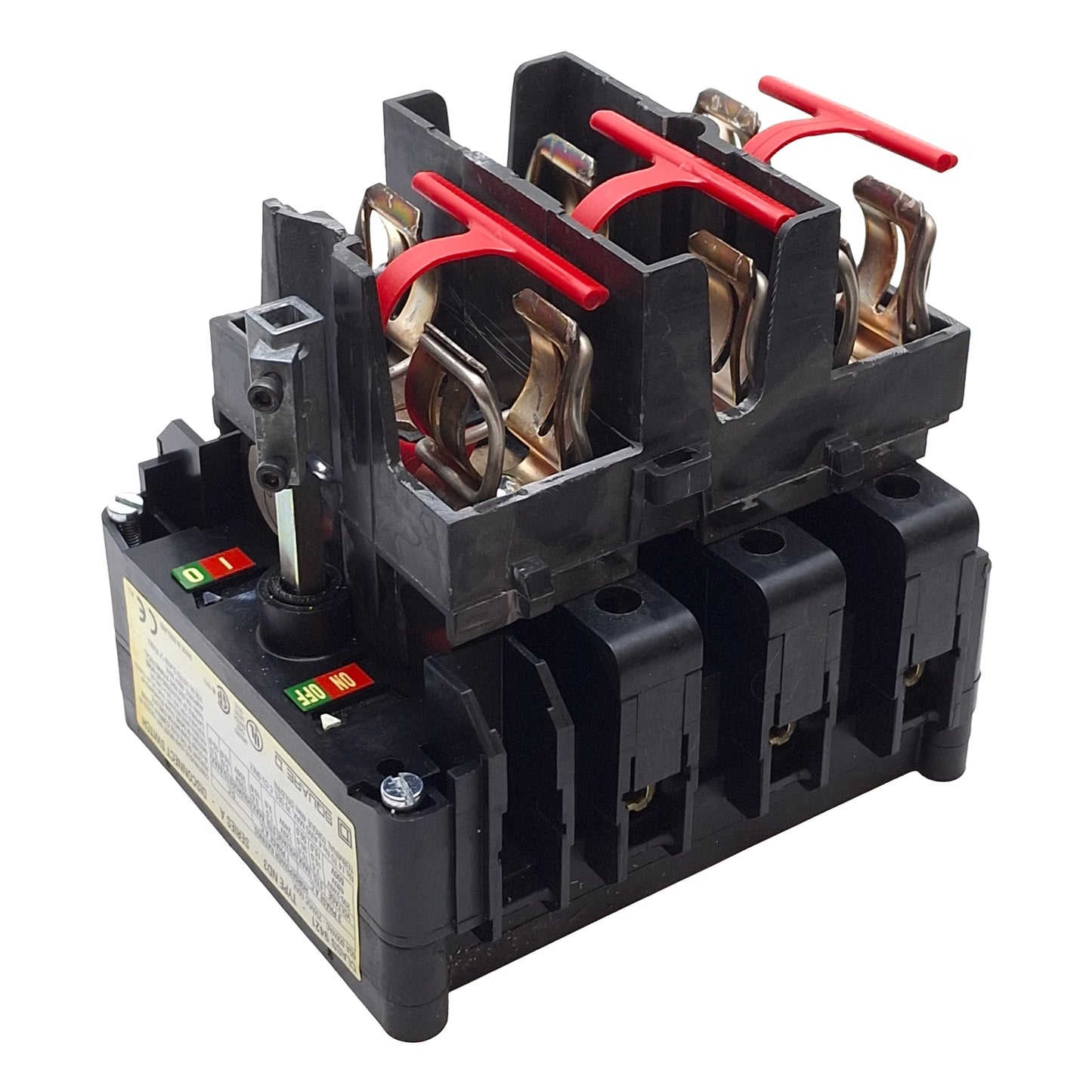 Used Square D 9421-ND3 Fusible Rotary Disconnect Switch, 3-Pole, 60A 600VAC/250VDC