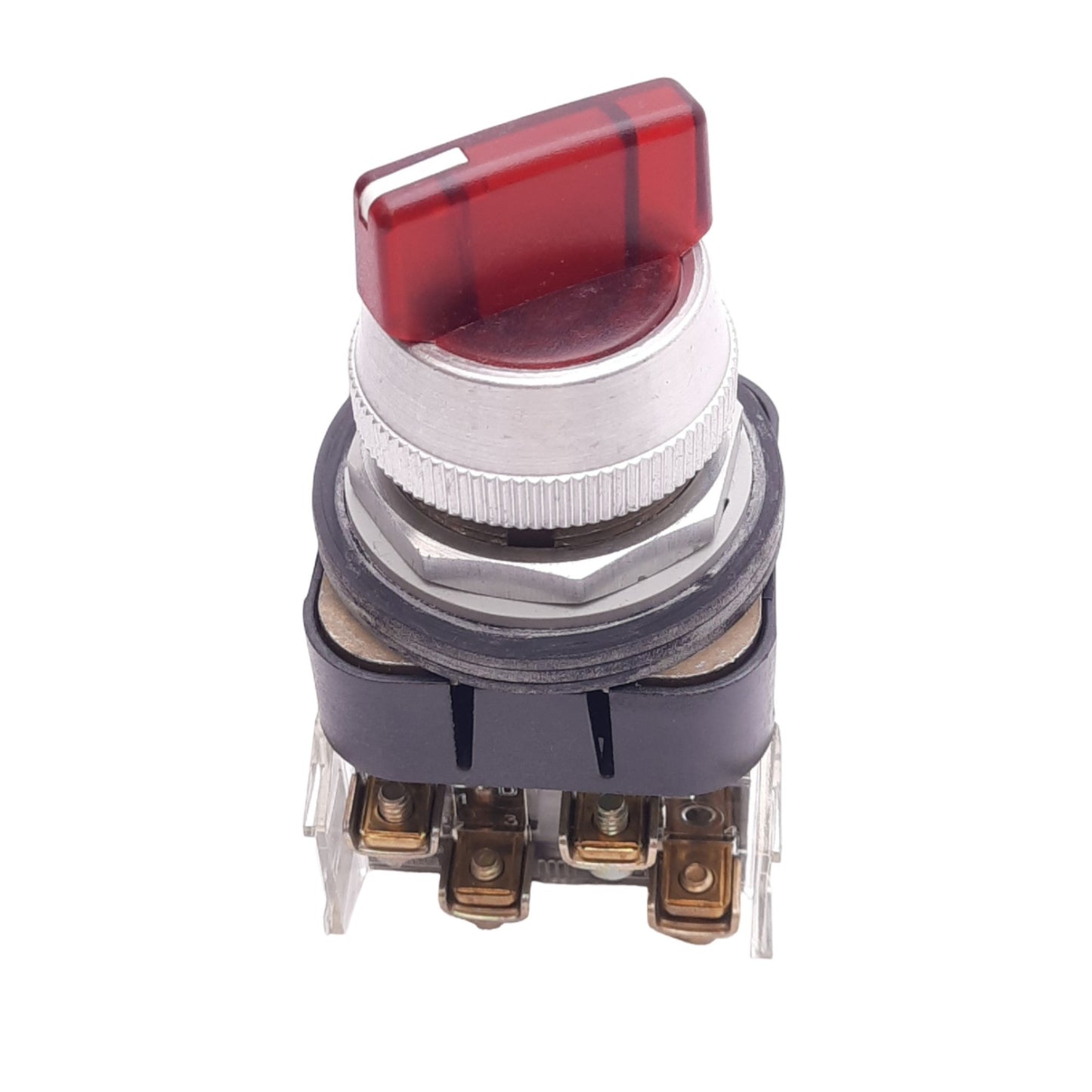 Used Allen Bradley 800T-16HR2KB6AX Illuminated Selector Switch, ø30mm, 1N.C. + 1N.O.