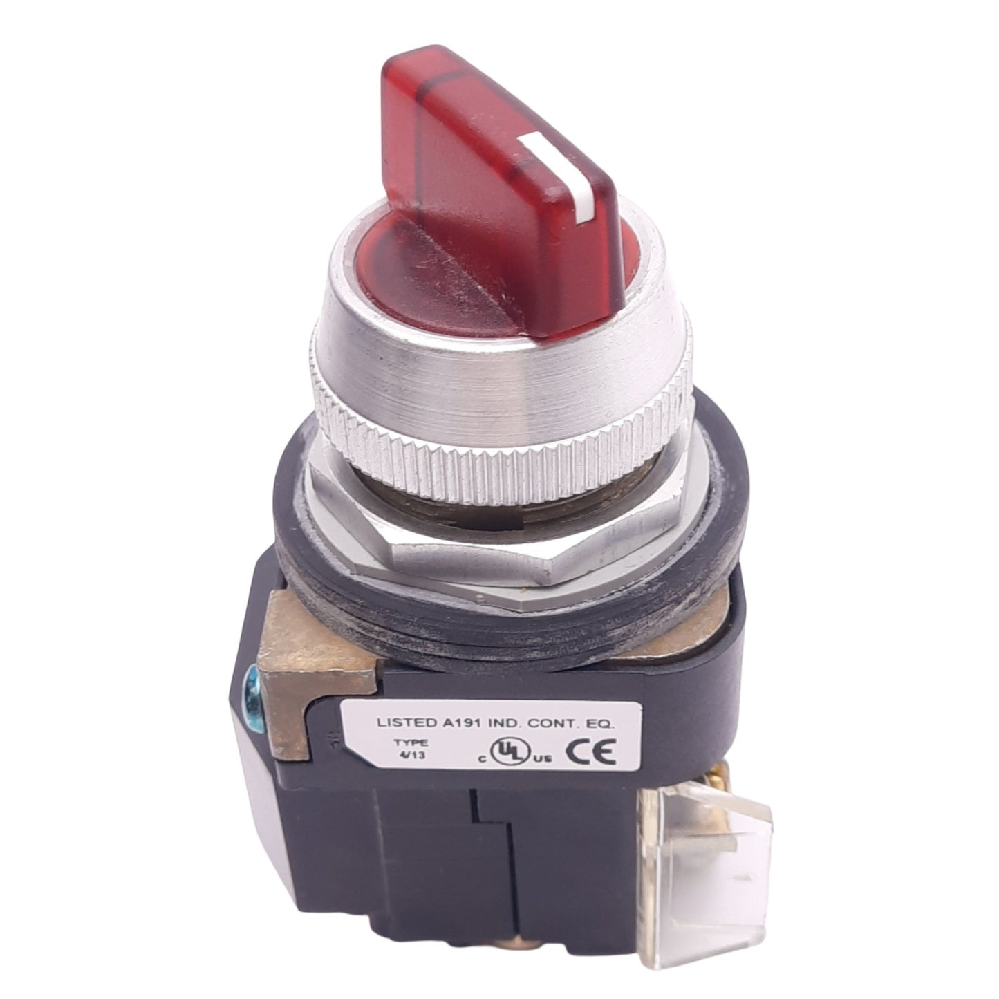 Used Allen Bradley 800T-16HR2KB6AX Illuminated Selector Switch, ø30mm, 1N.C. + 1N.O.