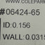 New Cole Parmer 06424-65 Transfer Tubing Opaque White, 5/32ID, 7/32OD, 25ft Length